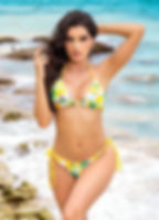 Lemon Print Bikini Mapale reversible bikini set brazillian skimpy black cheeky itsy bitsy revealing hottest triangle bikini