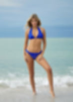cobalt blue bikini top Waverly Lace Halter scalloped gorgeous pretty bikini top pq swim sexy classy bikini designer swimwear