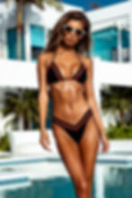 Bikini Malibu Triangle Top Black Red Sauvage Swimwear best small bust A cup B cup quality sauvage designer luxury sexy unique