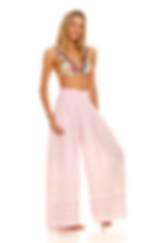 Tatum Sally Pants Agua Bendita Beach Cover Up Pants Set beach outfit designer sheer beach trousers high quality flattering