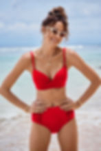 buy best bikini sets sea level swimwear australia Push Up Tummy Control Swimsuit Set essentials high waist gathered side pant