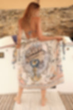 buy online mermaid sarong Agua Bendita cyprus MARINE KAI PAREO tropical cover ups resortwear best beach pareo online unique