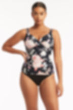 buy sea level australia Martini Twist Front DD/E tankini top with built in bra floral tummy control underwire supportive hot