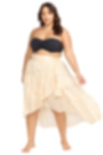 boho wrap skirt artesands Areca Cea Elgar High Low Wrap Maxi Skirt swim wrap skirt plus size aesthetic swimwear website sexy