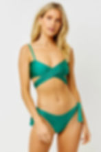 FALCON SHINE WRAP EVERGLADE SPARKLE BIKINI TOP FRANKIES BIKINIS