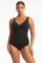 sea level australia cross front multifit essentials compression one piece swimsuit slimming luxury designer best mom sexy