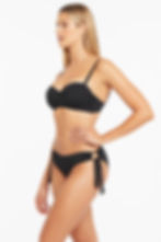 Underwire Push Up Bikini Top sustainable Twist front bandeau Essentials Sea Level Australia