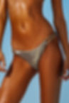 buy sexy Caramel Ice Chain bikini Bottoms Sauvage Swimwear cheeky coverage Liquid metallic bikini USA designer swimwear fancy