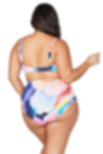 Artesands Ruched High Waist Bikini Bottoms Plus Size Botticelli