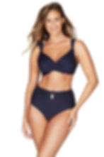 Slimming high waisted bikini Casablanca Night Sky Cross Front Multifit Bra Top Sea Level Australia supportive bikini top sexy