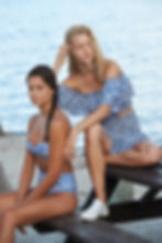 meadow gingham margot bikini top Peixoto Gingham Bikini set