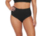 Plus Size High Waisted Swim Bottoms Aria Black Renoir High Waist Swim Pant Artesands