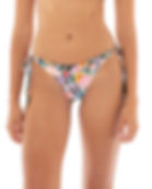 designer Bright Floral Bikini Bottoms handmade swimsuit agua bendita side tie bikini tammy dreamin bottom glamorous swimsuit