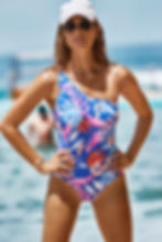 Cabana One Shoulder One Piece Swimsuit With Multi Strap Sustainable Cobalt Sea Level Australia tummy control shapewear sexy