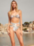 carieli kai reversible high waist bikini bottoms Blue and white floral bikini best multicolor bikini agua bendita hot bikini