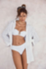Buy Now designer swimwear exotic elegant sexy resortwear Heatwave Cover Up white button down cover up sea level swimwear USA