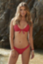 crimson ava bow halter front tie bikini top PQ swim cheeky bottoms sale classy best quality designer brands online website D
