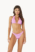 iris lace fanned teeny bikini bottoms lilac bathing suit PQ Swim best quality sexy classy designer luxury flattering swimsuit