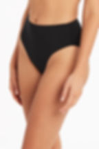 Sea Level Australia Essentials retro high waist pant High Waisted Swimsuit with Tummy Control